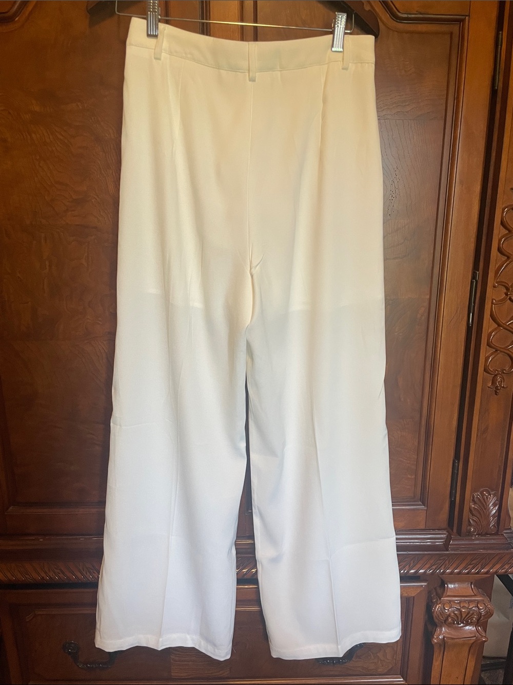 Cider Wide-Leg Cream Trousers - Picture 4 of 7